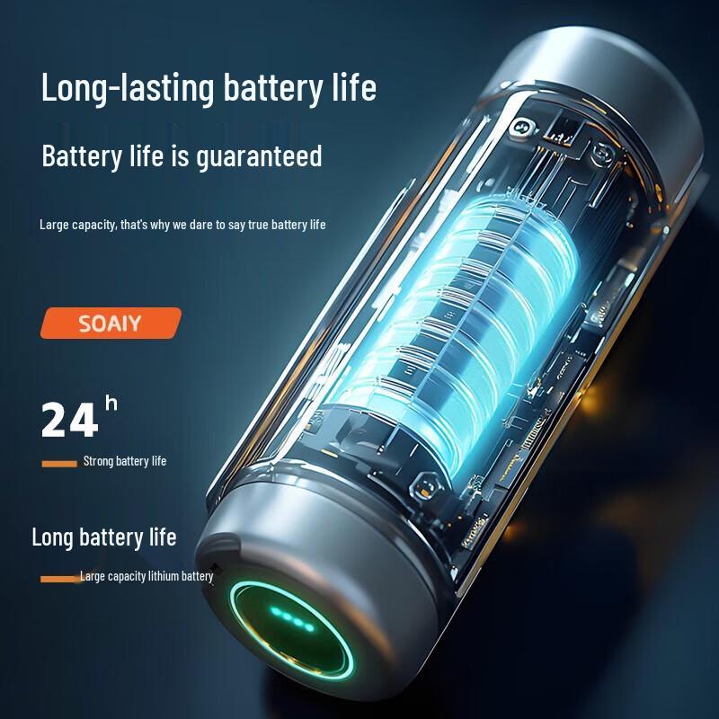 SOAIY 12-inch High-Power Portable Outdoor Karaoke Trolley Speaker with Dual Microphones