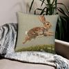 Vintage Inspired Rabbit Cushion Covers Chair Living Room Pillowcase Cozy Zipper Sofa Pillow Covers Bedroom Indoor Home Decor