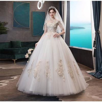 2026 Elegantes V-Ausschnitt Hochtaillen Bodenlanges Brautkleid Mit Schleppe Petite Schwangerschaft Brautkleider