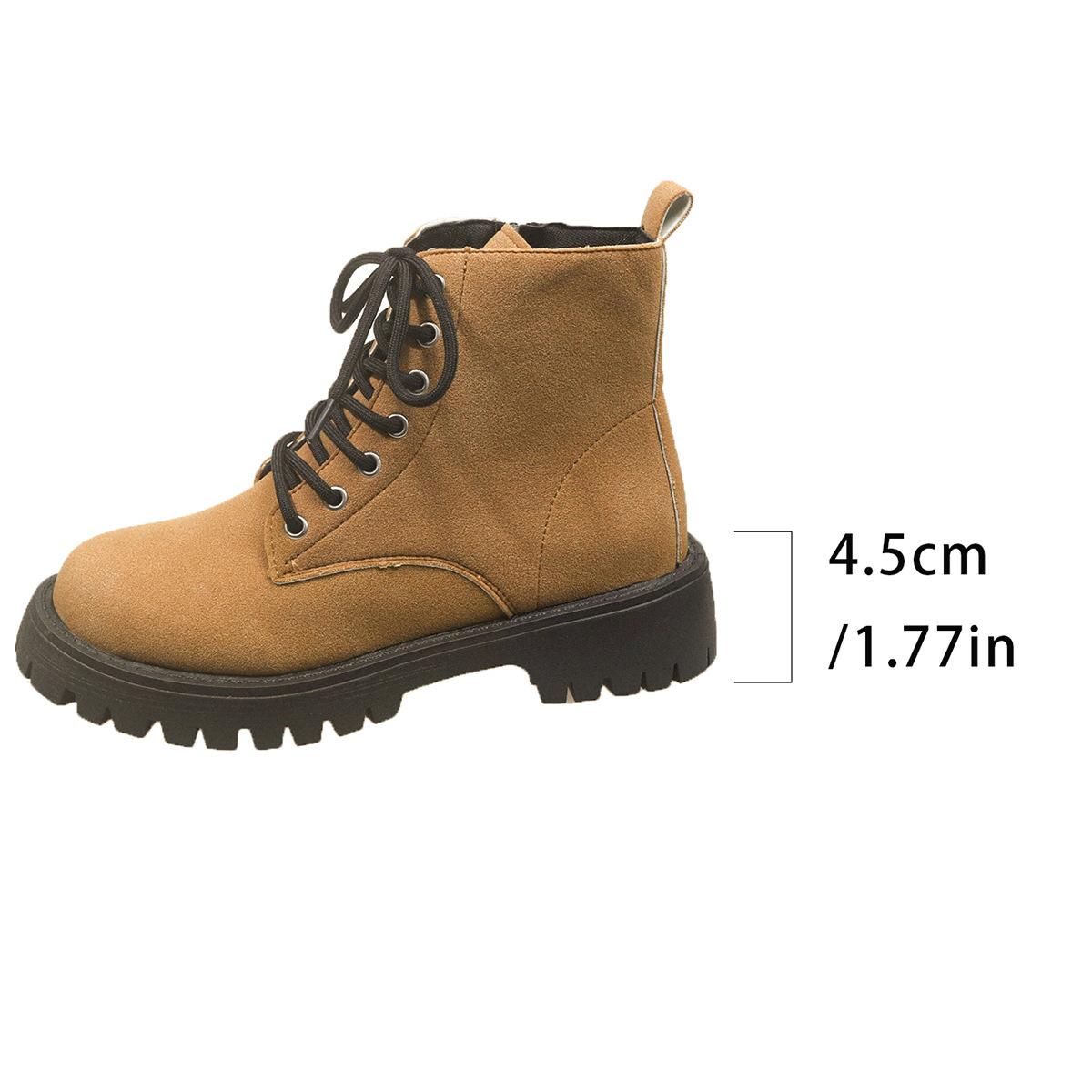 

Martin boots women s 2025 autumn and winter new soft leather retro tooling western cowboy boots thick sole inner height increase explosion short boots 35 жёлтый