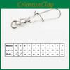 Premium Stainless Steel Ball Bearing Fishing Swivel With Secure Lock Snap Set