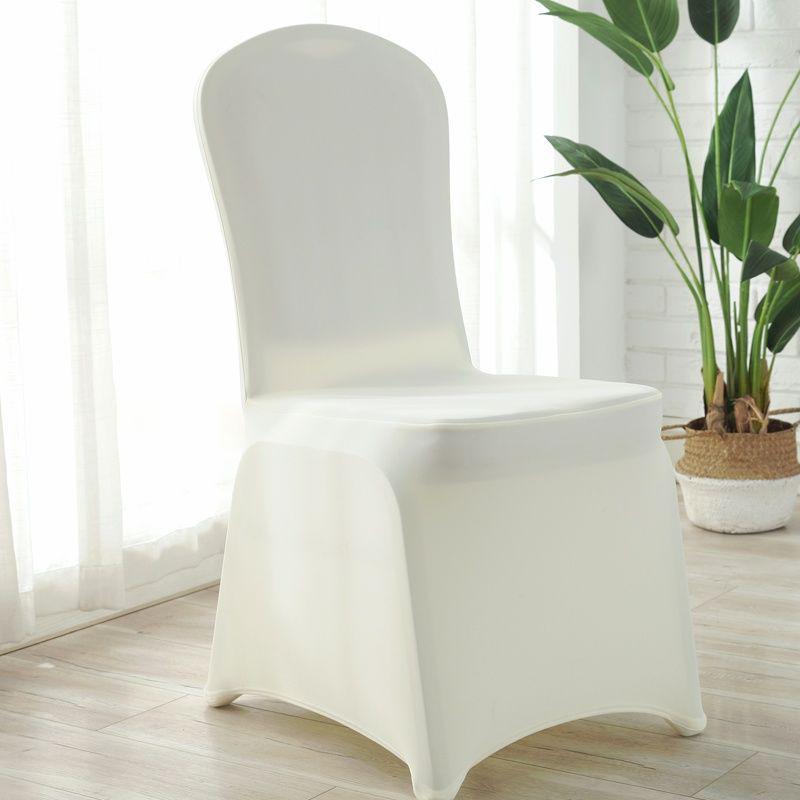 Universal Stretch Chair Cover - Solid Color, Thickened for Hotel, Restaurant, Wedding, Banquet