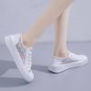 Girls' Solid Color Mesh Casual Board Shoes