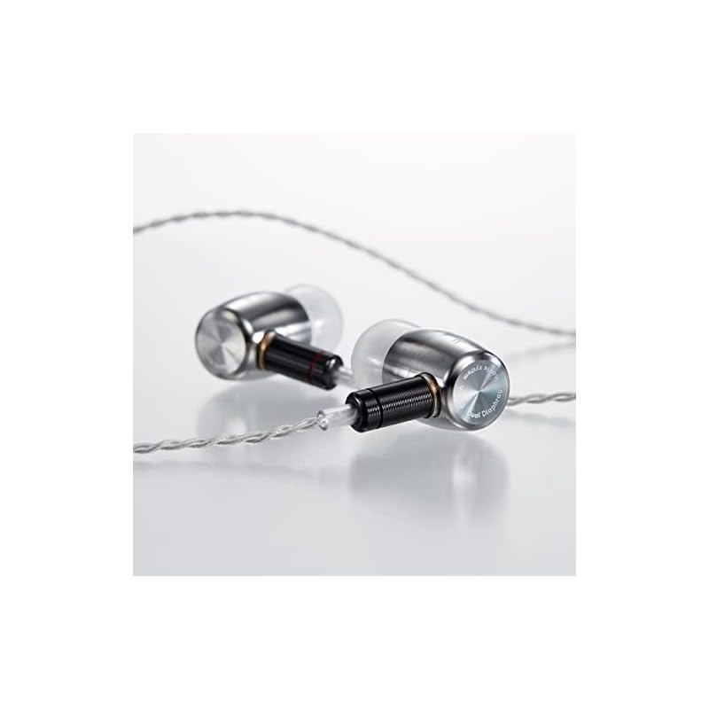Radius HP-W300 Double V Series Titanium Alloy Housing High-Resolution Audio Earphones: High-Resolution Audio, MMCX Detachable Cable, Titanium Alloy