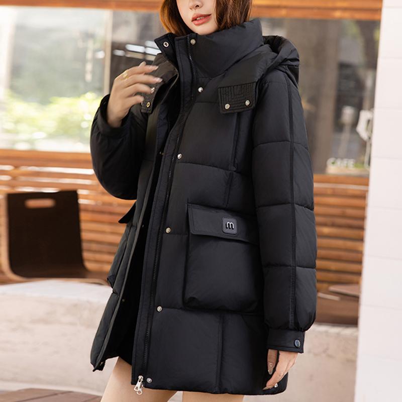 Fashion Woman Winter Long Coats Hooded Plus Size Loose Thick Warm Parkas Women's Jackets