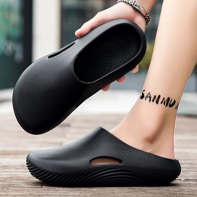 Pantoufles Homme Imperméables Antidérapantes Chaussures de Chef Sabots de Jardin Homme Respirantes à Enfiler Pantoufles de Maison Décontractées Sandales de Plage Légères
