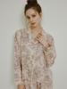 Lunalujeuseutyudio Women'S Versailles Modal Cotton Long Sleeve Lace Collar Two-Piece Pajamas