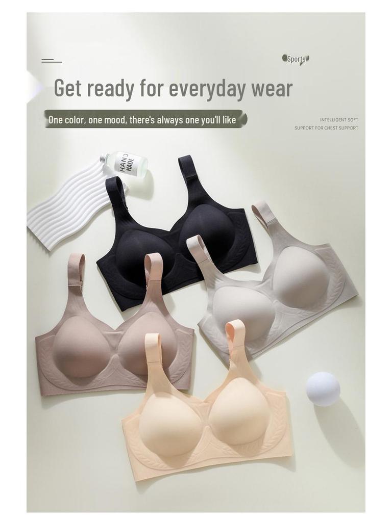 Plus Size Seamless Support Bra for Big Busts - Anti-Sagging, Adjustable, Sexy, and Sports-Friendly