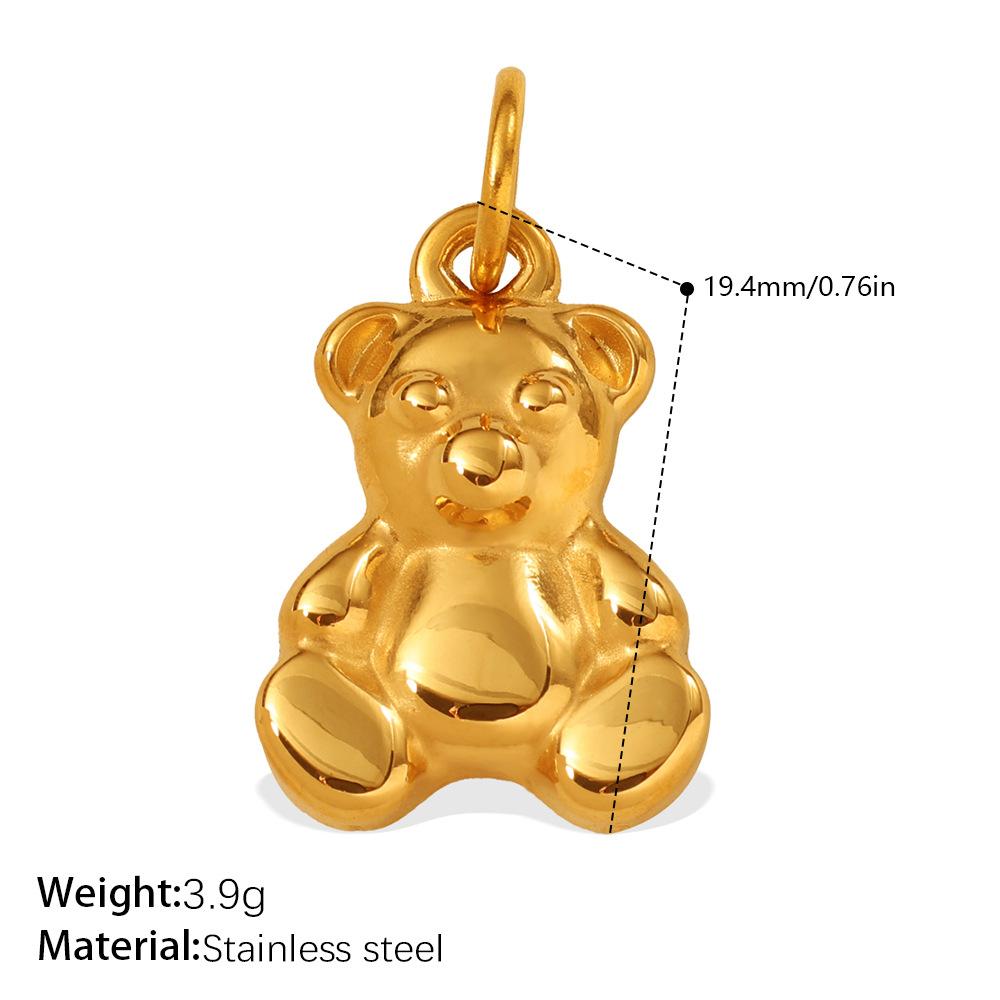 Exquisite Small Animal Series Pendant Stainless Steel Rhinestone Zircon Elephant Butterfly Diy Accessories