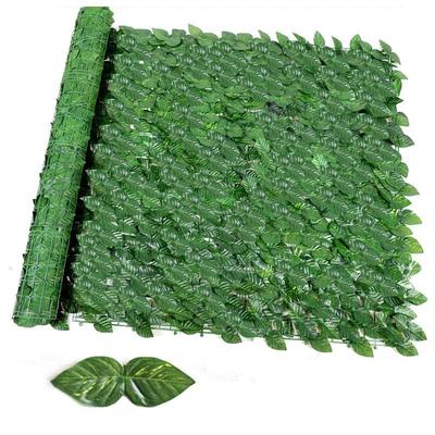 50X300cm Yapay Sarmaşık Çit Yeşil Yapraklı Çit Panelleri Ev Dış Mekan Bahçe Balkon Dekorasyonu için Sahte Gizlilik Çit Ekranı