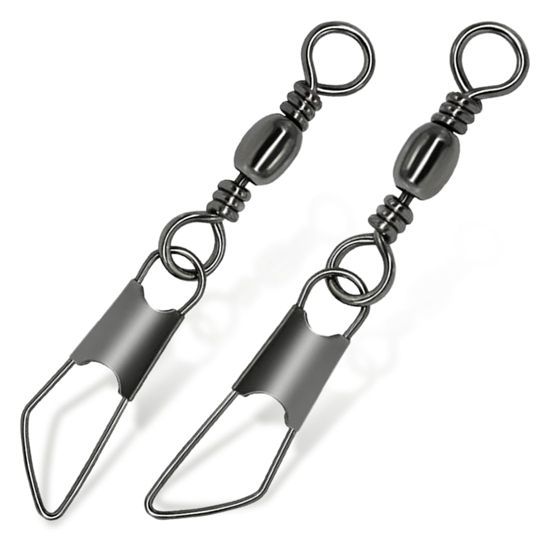 9KM DWLIFE 50 Swivel Fishing Tools with Barrel Snaps, Lure 10#