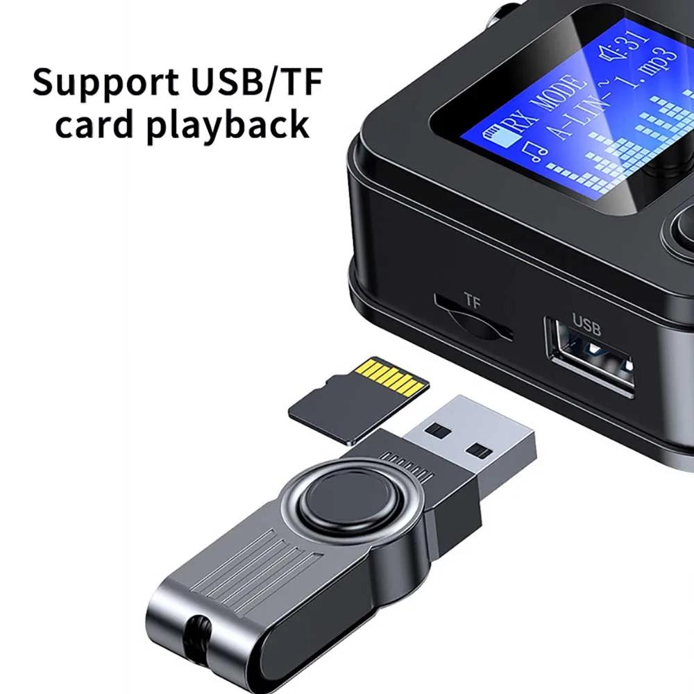 Bluetooth 5.4 Audio Transmitter Receiver 3.5mm AUX RCA Optical Coaxial Stereo Wireless Adapter Converter For Speaker TV PC Car