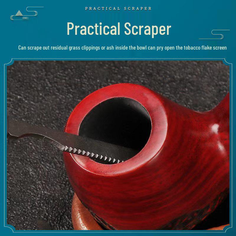 Stainless Steel Rosewood Pipe Knife & Tamper Tool