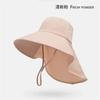 New summer big brim all-round sun protection hat empty top sun hat ice silk sun protection and UV protection sun hat