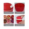 (borda côncava)Tupperware Chef Turbo-chef Vermelho Compatível Com D158 Picador de Cebola Speedy Boy Cortador de Cebola 2025 Novo