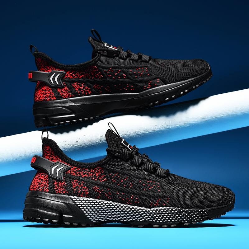 

39-46 мужские повседневные кроссовки легкие кроссовки спортивная обувь 46 красный/чёрный