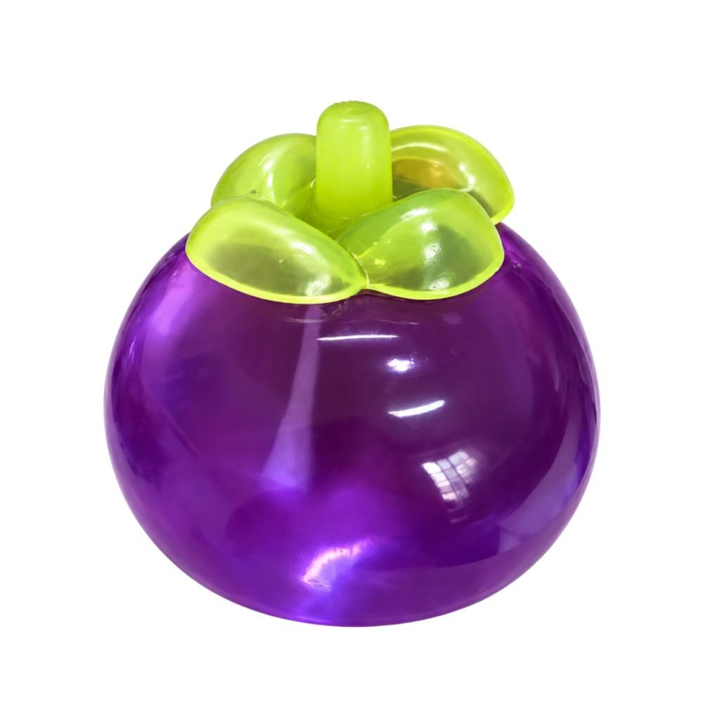 Super Soft Mangosteen Squeeze Toys Anxiety Relief Realistic Fruit Pinch  For Kids Adults