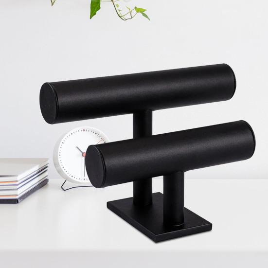 Doppelstöckiger Armbandständer, horizontaler Uhrenständer für den Schreibtisch, für die Kommode im Schlafzimmer