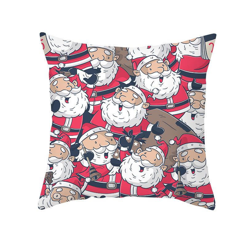 Rotes Weihnachtsgeschenk-Kissen Büro Weihnachtsmann-Kissen Sofakissen Rentier-Kissenbezug