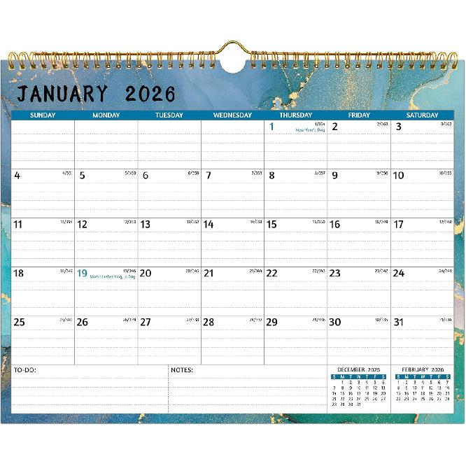 Wall Calendar 2026-2027 – 2 Year Calendar 2026-2027, Jan 2026 – Dec 2027, 14.57 x 11.42 In, 2026 Calendar 24 Months, Monthly Calendar 2026, with 2026-2027 calendar 2 Year