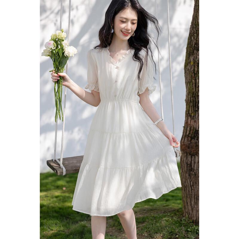 Moka Na Urban Casual Kurzarm Midi-Kleid MKNJD3680