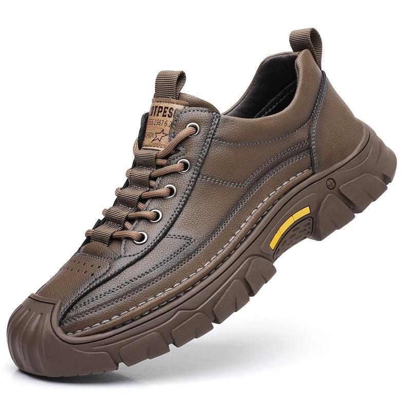 Nieuw Binnen Heren Boardschoenen Alle Seizoenen Antislip Slijtvast Outdoor Off-road Wandelschoenen Luxe Klassieke Retro Heren Sneakers