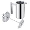 350ML Double Wall Stainless Steel Coffee Maker French Press Tea Pot with Filter