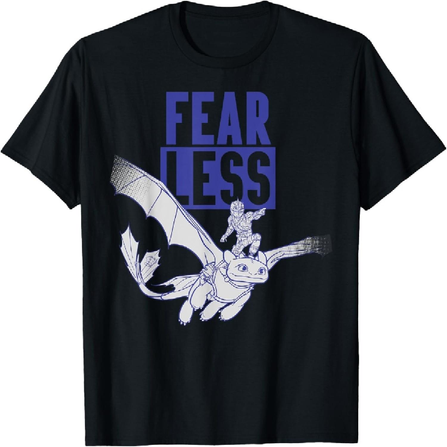 Футболка «Как приручить дракона 3» «Меньше страха» S