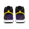 Nike Dunk High Premium EMB Lakers Herren-Sneaker Lila Schwarz Opti-Gelb DH0642-001