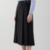 [She S miSS] Leather Point Pleated Skirt SwwSko11040 Bk