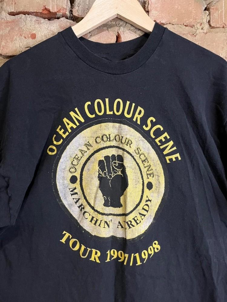 Футболка Ocean Colour Scene Marchin Already винтажная 1997 1998 Репринт Унисекс Футболка L