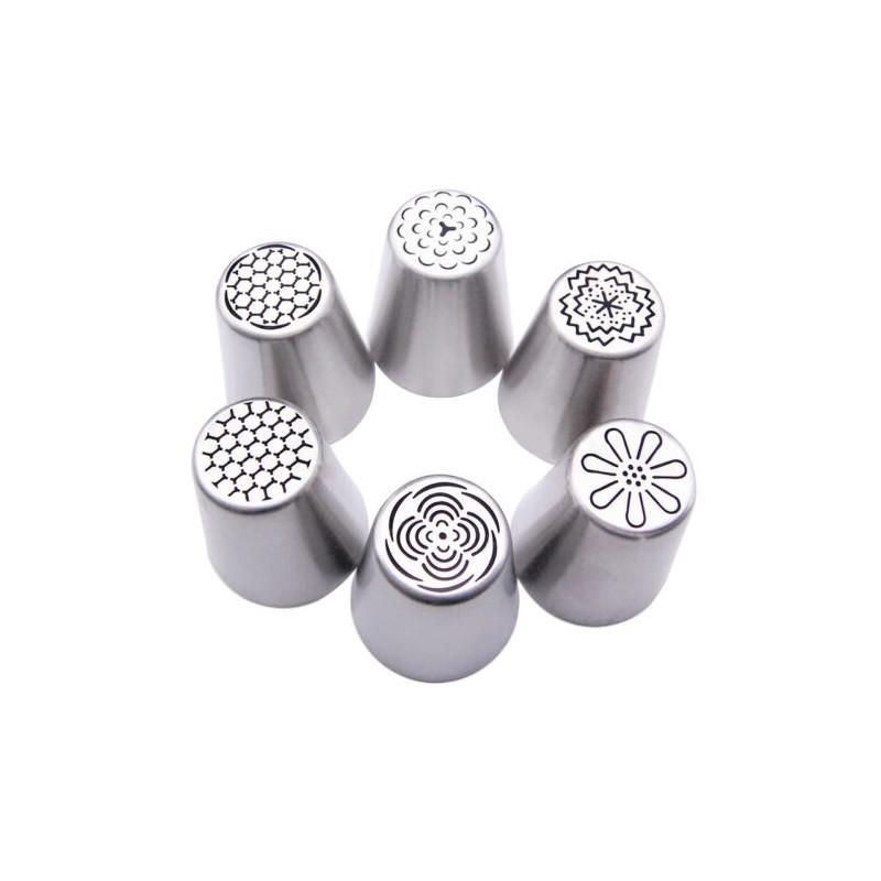 Luxurious 8pcs Russian Tulip Flower Cake Icing Piping Nozzles For Elegant Decorating