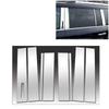 Για Ford Flex Keyless 2009-2018 2019 Επιχρωμιωμένοι στύλοι κολόνας Διακοσμητικό κάλυμμα παραθύρου αυτοκινήτου BC Αυτοκόλλητα στήλης Ασημένια αξεσουάρ