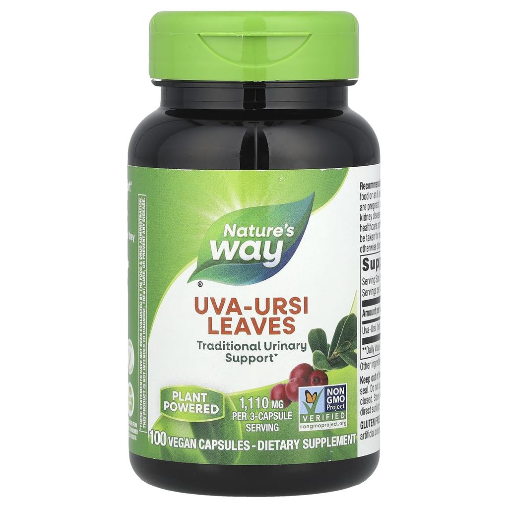 Nature's Way Uva Ursi Leaf, 1,110Mg, 100 Vegan Capsules (370Mg Per Capsule)