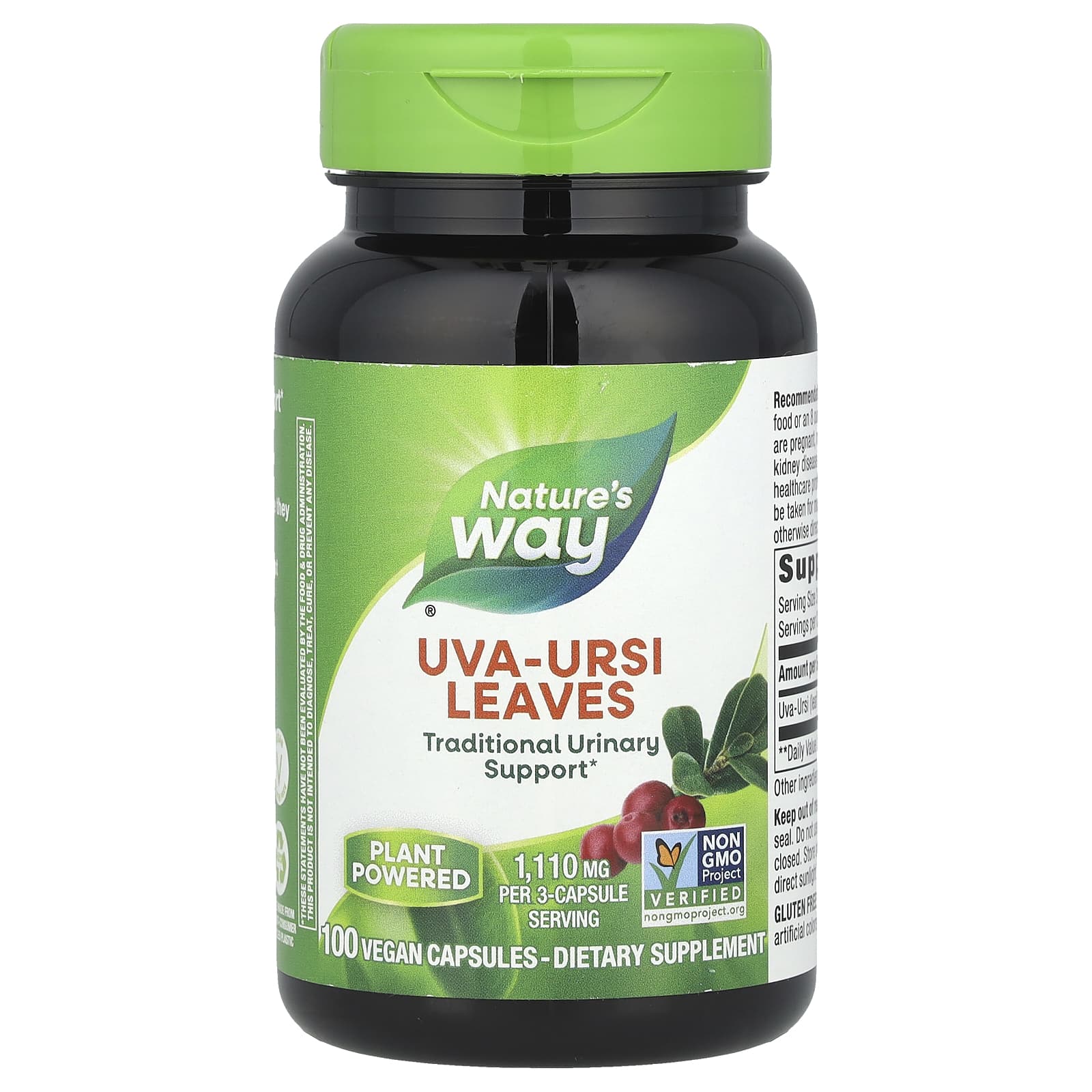 

Nature S Way, Uva Ursi Leaf, 1,110Mg, 100 Vegan Capsules (370Mg per Capsule)
