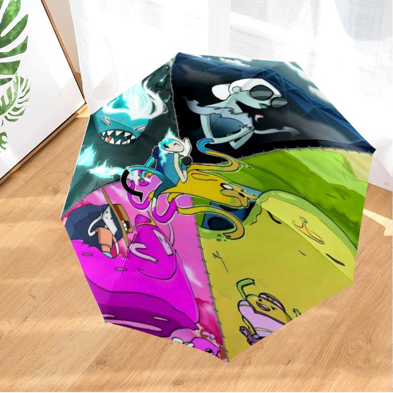 Yellow Dog Adventure In Space Umbrella Folding Umbrella, Automatic Umbrella 8-Frame for Travel, Camping Use Gift for Halloween Christmas