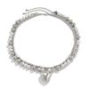 Handchain Heart-shaped Pearl Necklace Handmade Retro Beads Necklace  Jewelry Accessories
