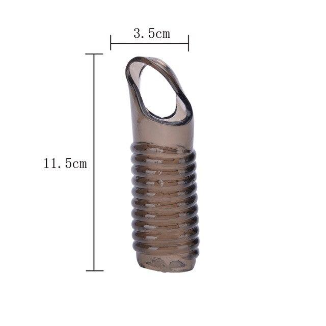 Male Penis Ring Chastity Sleeve Reusable Silicone Soft Penis Ring Penis Enlargement Delayed Ejaculation Adult Game Male Sex Toy