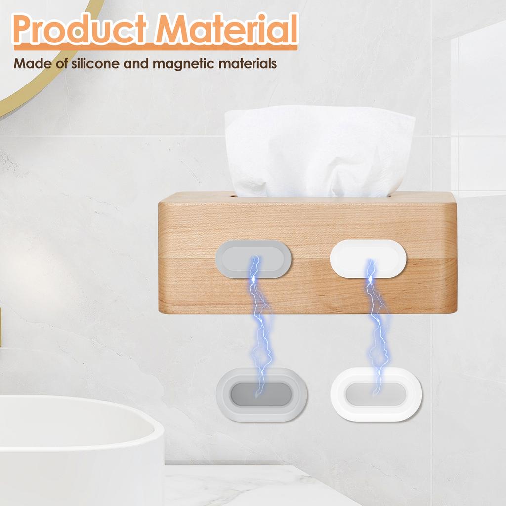 4/8 Pcs Magnetic Remote Control Holder Refrigerator Storage Rack Wall-mounted Anti-lost Magnet Strong Magnetic Hook for Home