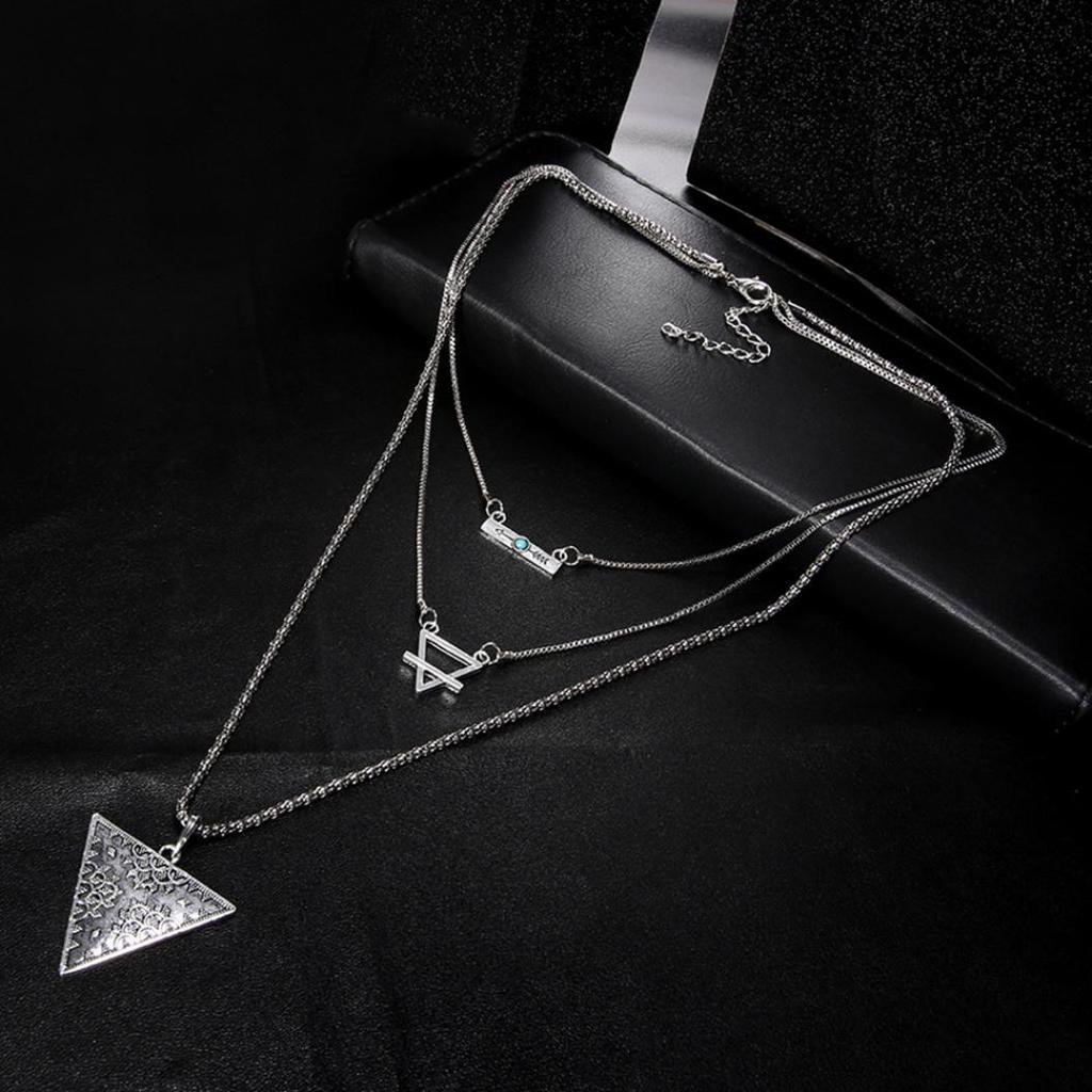 Collier bohème à trois couches pour femme, bijou cadeau