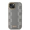 Dkny Dkhmp14Spcpvsle Iphone 146.1 Beżowy/Beige Hardcase Leather Checkered Mono Pattern Magsafe