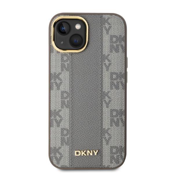 Dkny Dkhmp14Spcpvsle Iphone 146.1 Beżowy/Beige Hardcase Leather Checkered Mono Pattern Magsafe