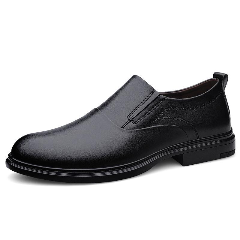 Men s Autumn Breathable Retro Suede Brogues - Korean Style Casual Leather Shoes 40 чёрный