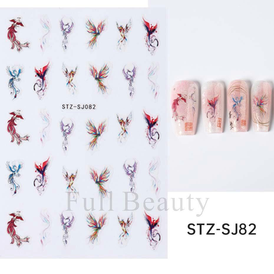 Nail Art Stickers Ins Valentine's Day Glitter Bear Heart Cupid's Arrow Back Adhesive Nail Stickers