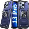 Protective Case - E.F.CONNECTION - for iPhone 13 Pro - Hard PC - Midnight Blue - Shockproof