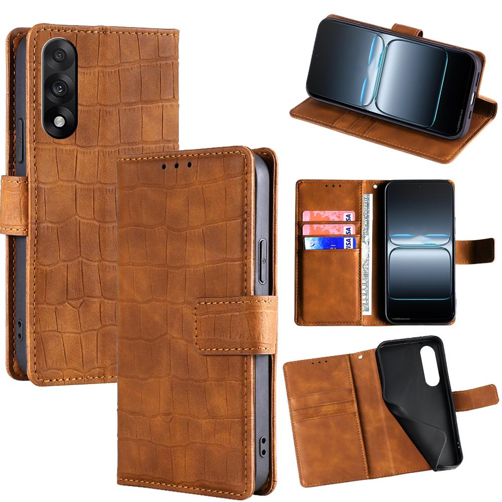 For OnePlus Ace 5 Ultra 5G Case Crocodile Texture PU Leather Phone Cover
