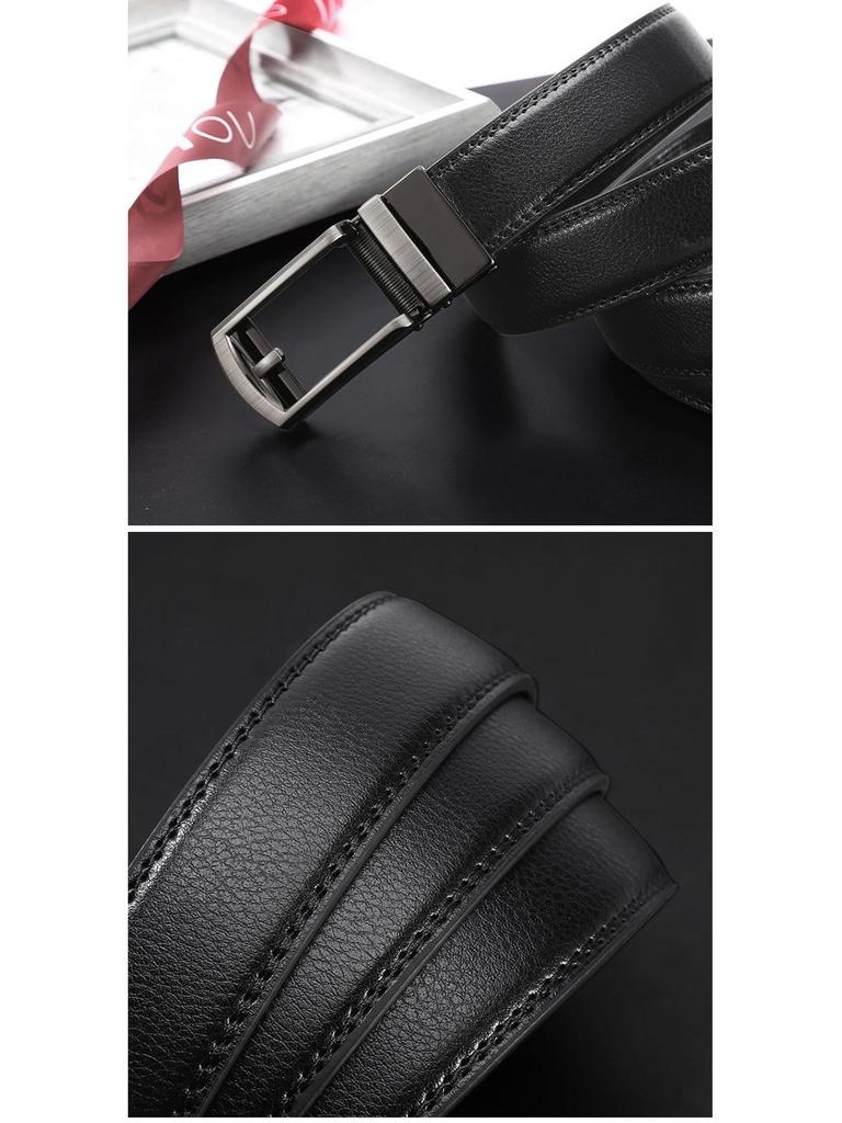 Męski Pasek Wysokiej Jakości z Automatyczną Klamrą - Modny, Prosty i Codzienny Styl