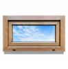 Okno Zlatý dub PVC výklopné 70x40cm, Nové 700x400 mm dvoudílné výklopné