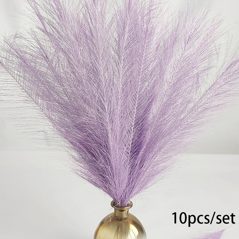 

10 шт. 35 см пушистая пампасная трава искусственные цветы поддельные растения имитация тростника букет бохо свадебная вечеринка украшение дома
