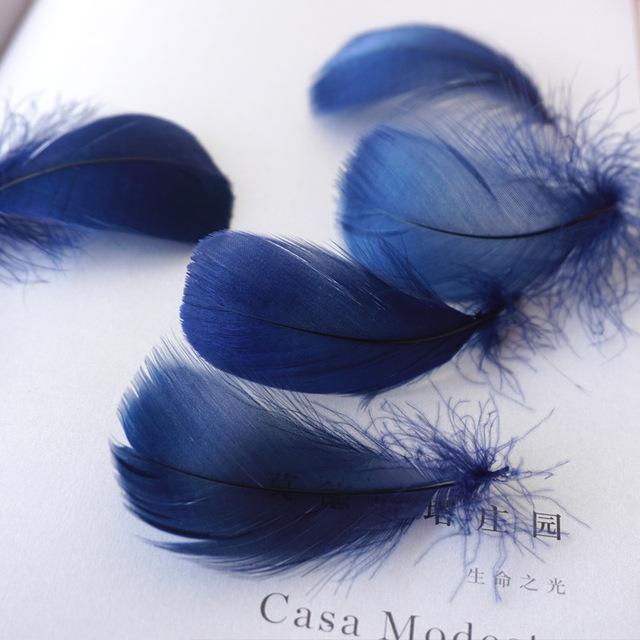 20pcs 8 -12 Cm Middle Floating Goose Feather Natural Colourful Feather For Wedding Party Clothing Decoration Diy Craft Feathers